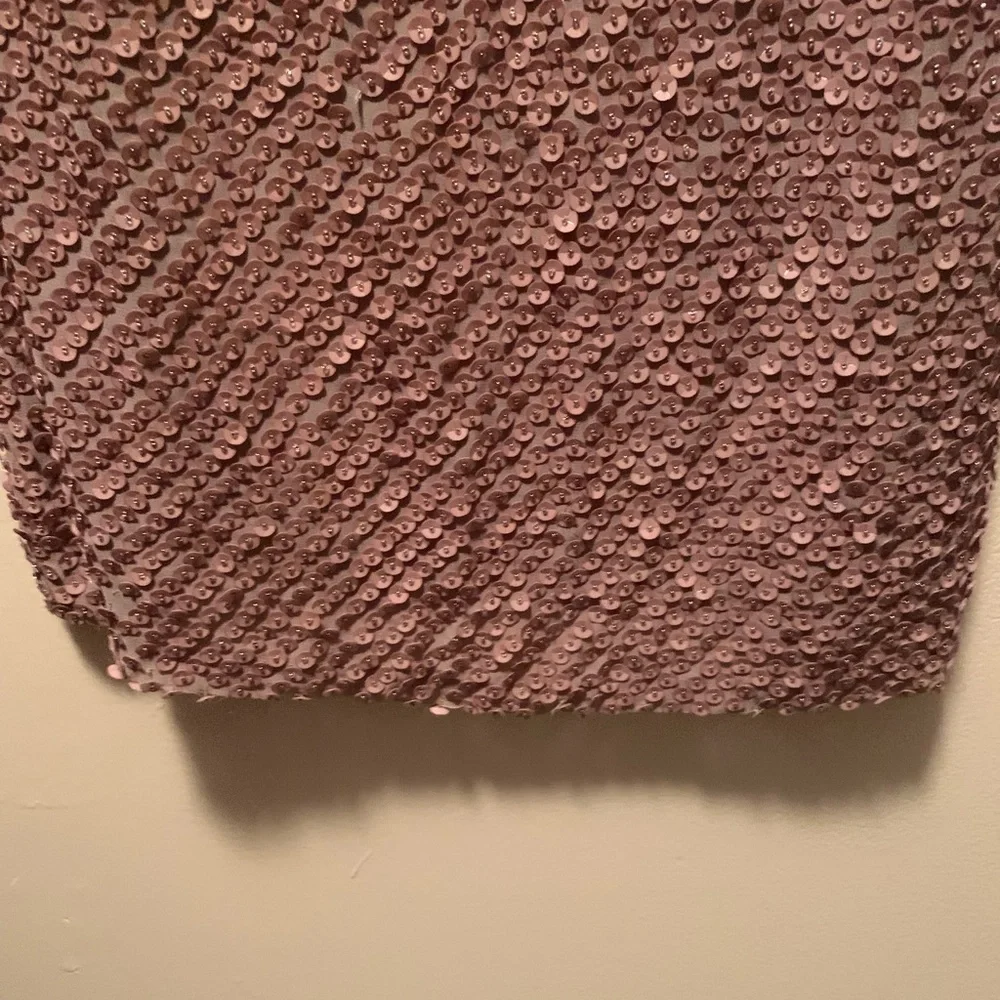 Alice & Olivia Dusty Rose Sequin Dress - Picture 5 of 13